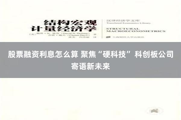 股票融资利息怎么算 聚焦“硬科技” 科创板公司寄语新未来