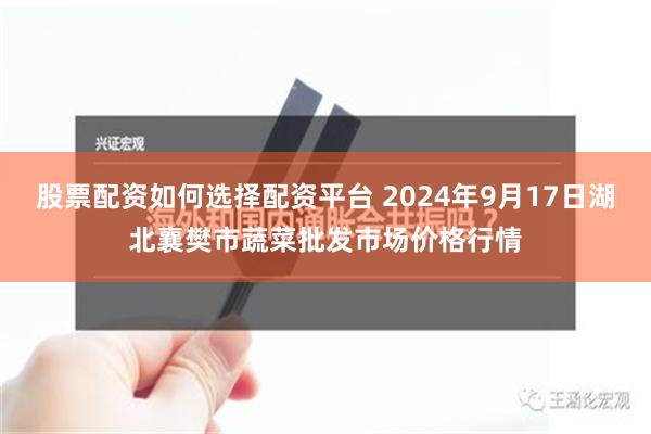 股票配资如何选择配资平台 2024年9月17日湖北襄樊市蔬菜批发市场价格行情